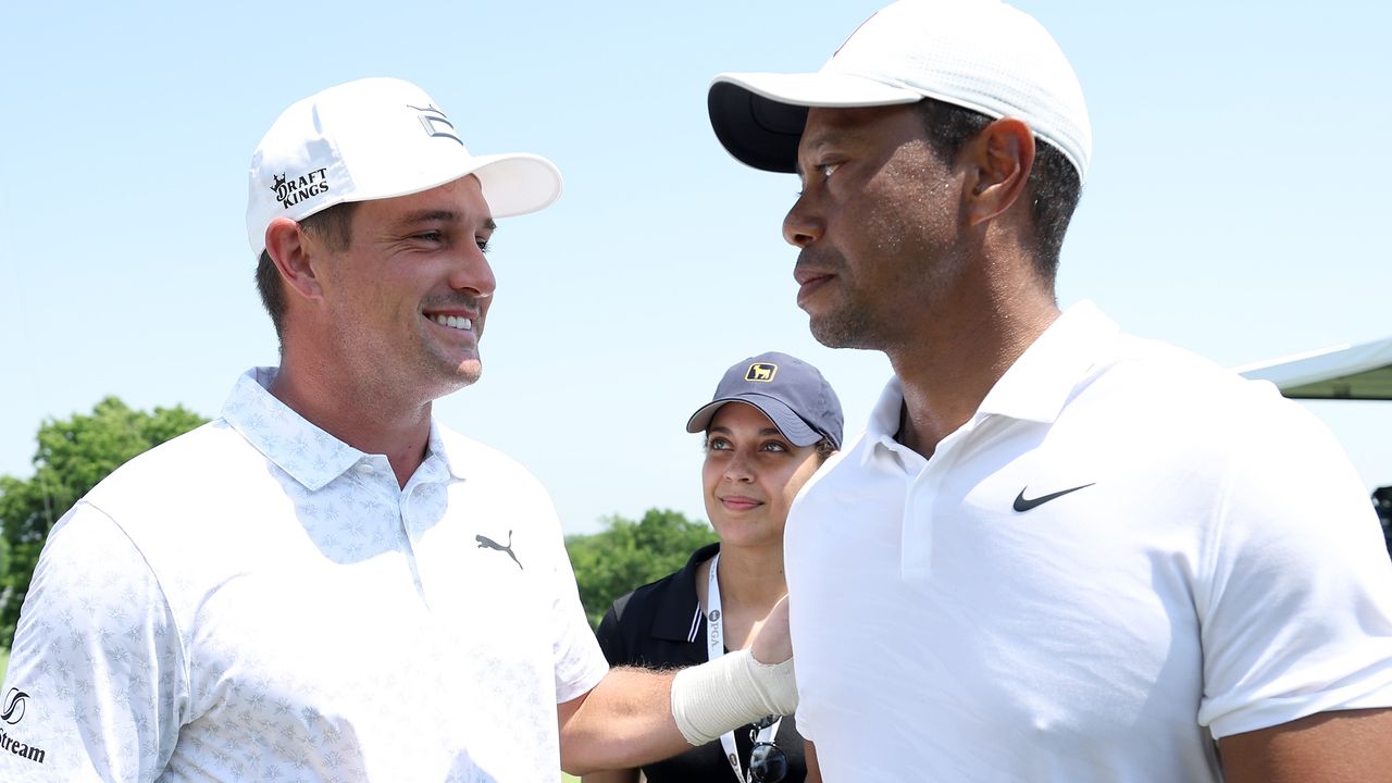 Tiger Woods and Bryson DeChambeau