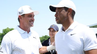 Tiger Woods and Bryson DeChambeau