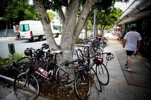 The new bikes were hard to avoid.