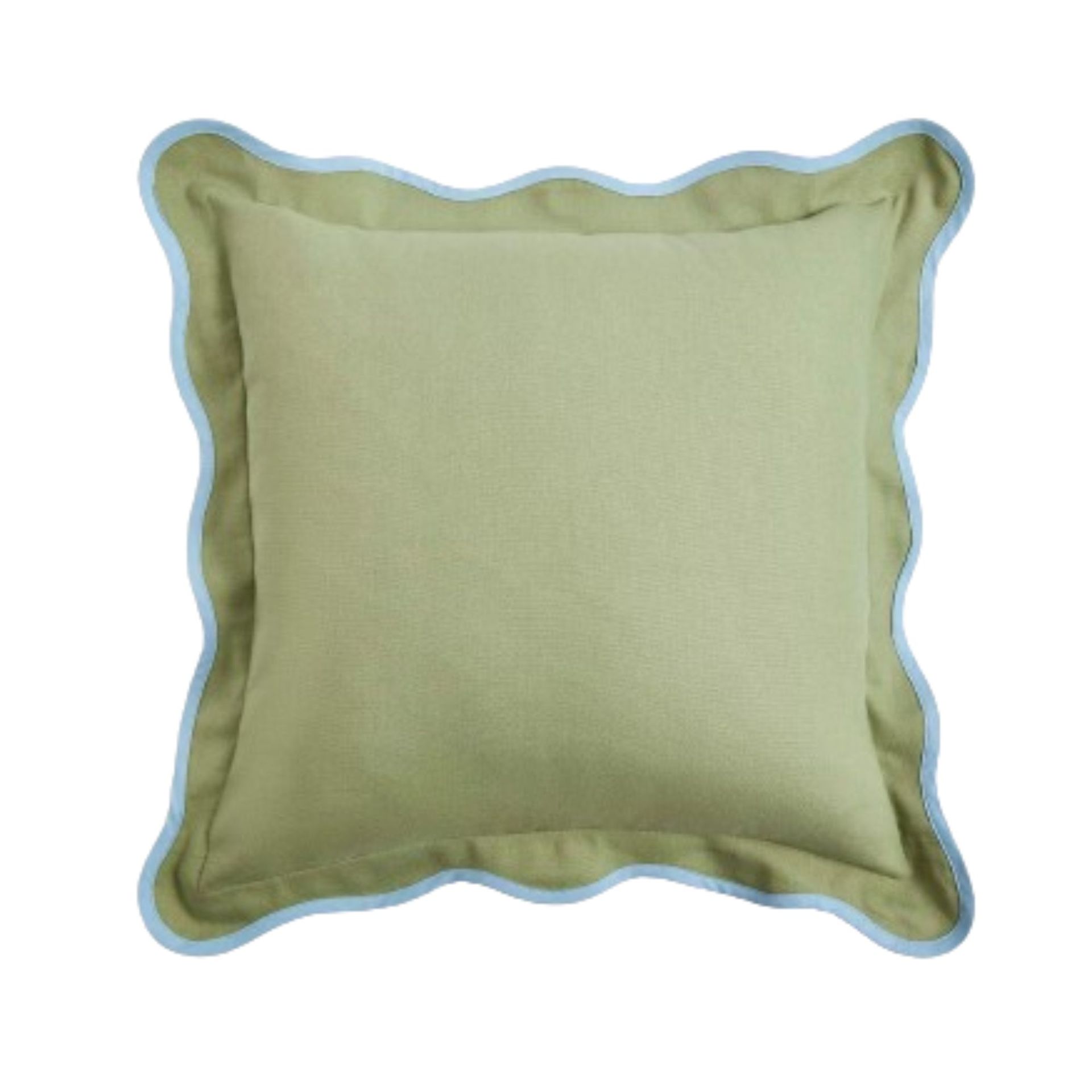 Pure Cotton Scallop Trim Cushion
