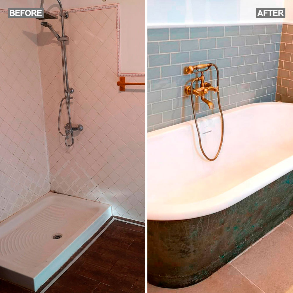 makeover spilt ensuite bathroom