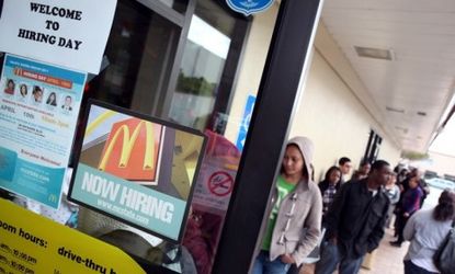 During McDonald's first "National Hiring Day," the company hoped to hire 50,000 new employees in one fell swoop.