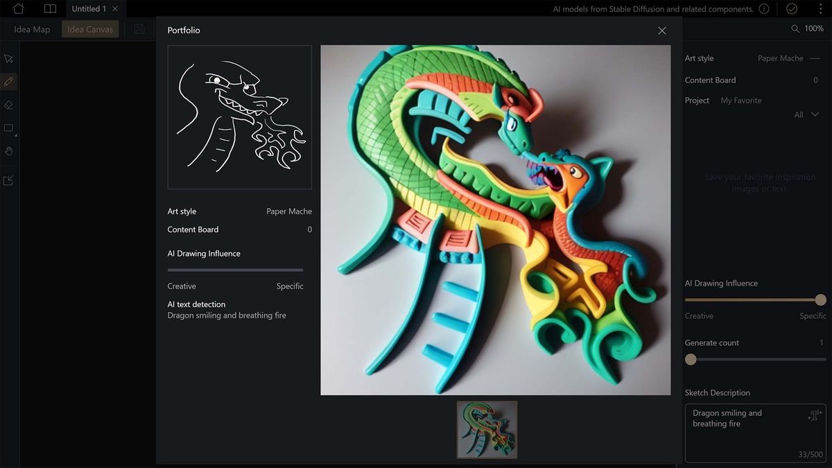 ASUS ProArt PX13 ASUS ProArt PX13 MuseTree dragon Paper Mache AI image.
