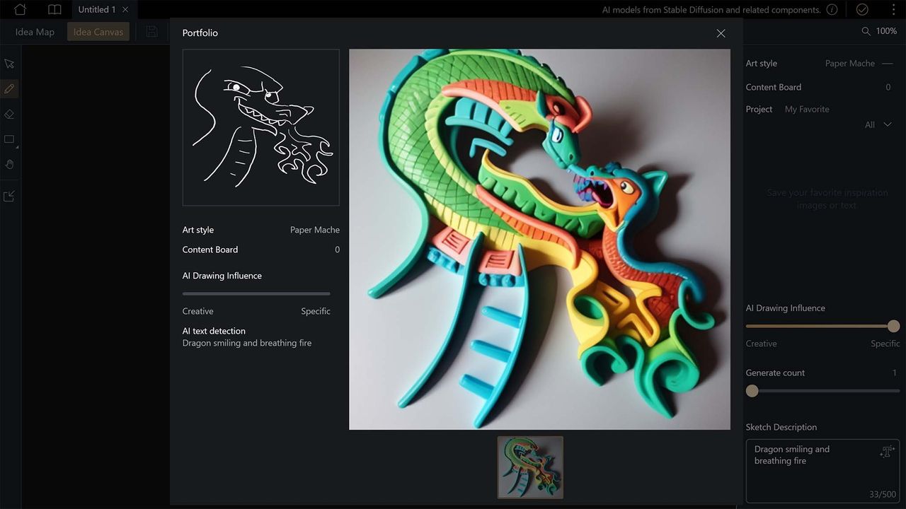 ASUS ProArt PX13 ASUS ProArt PX13 MuseTree dragon Paper Mache AI image.