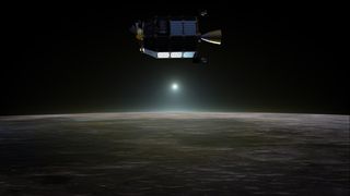 LADEE Orbiting the Moon