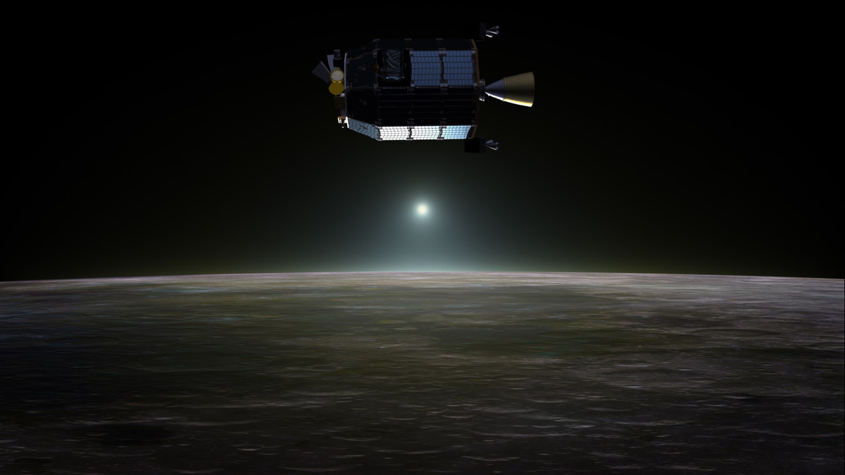 LADEE Orbiting the Moon