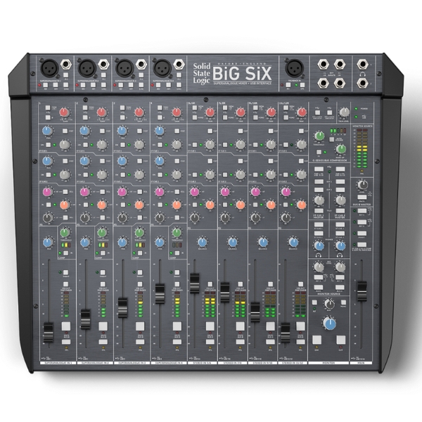 An SSL BiG SiX mixer