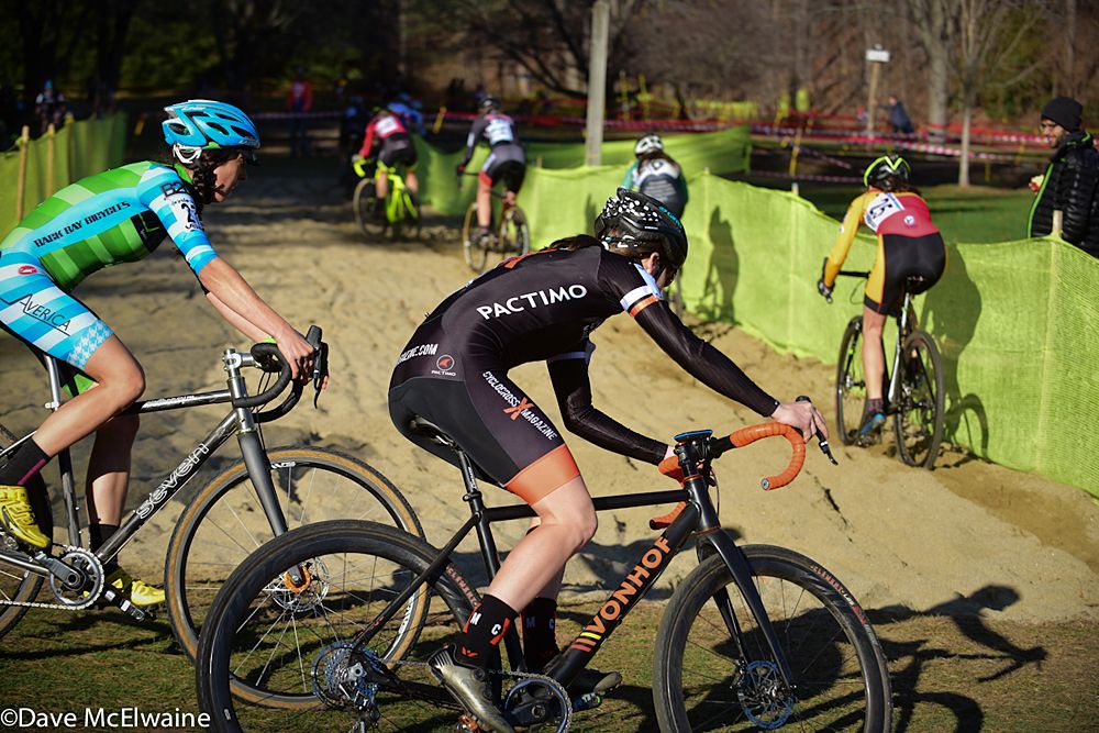 The long sand pit had a U-turn halfway making the second half more difficult to ride