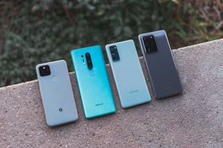 Pixel 5, OnePlus 8 Pro, Galaxy S20 FE, and S20 Ultra