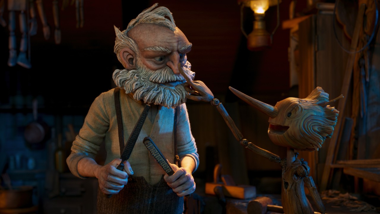 Guillermo del Toro'nun Pinokyo'sunda Geppetto ve Pinokyo