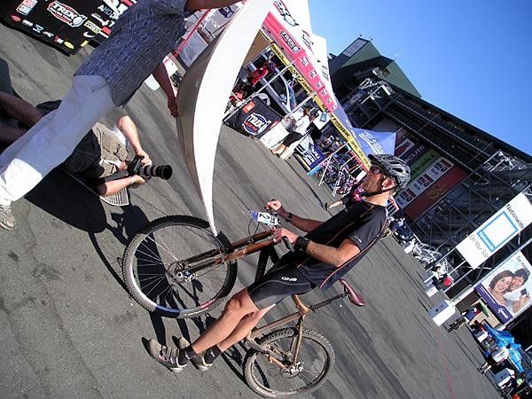 Travis Brown's retirement includes developing new products for Trek. He also won the Marathon and took third in the single speed championship, still plenty fast.