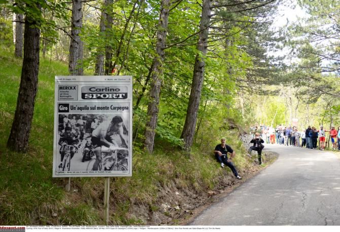 A reminder that Eddy Merckx once made this climb his own