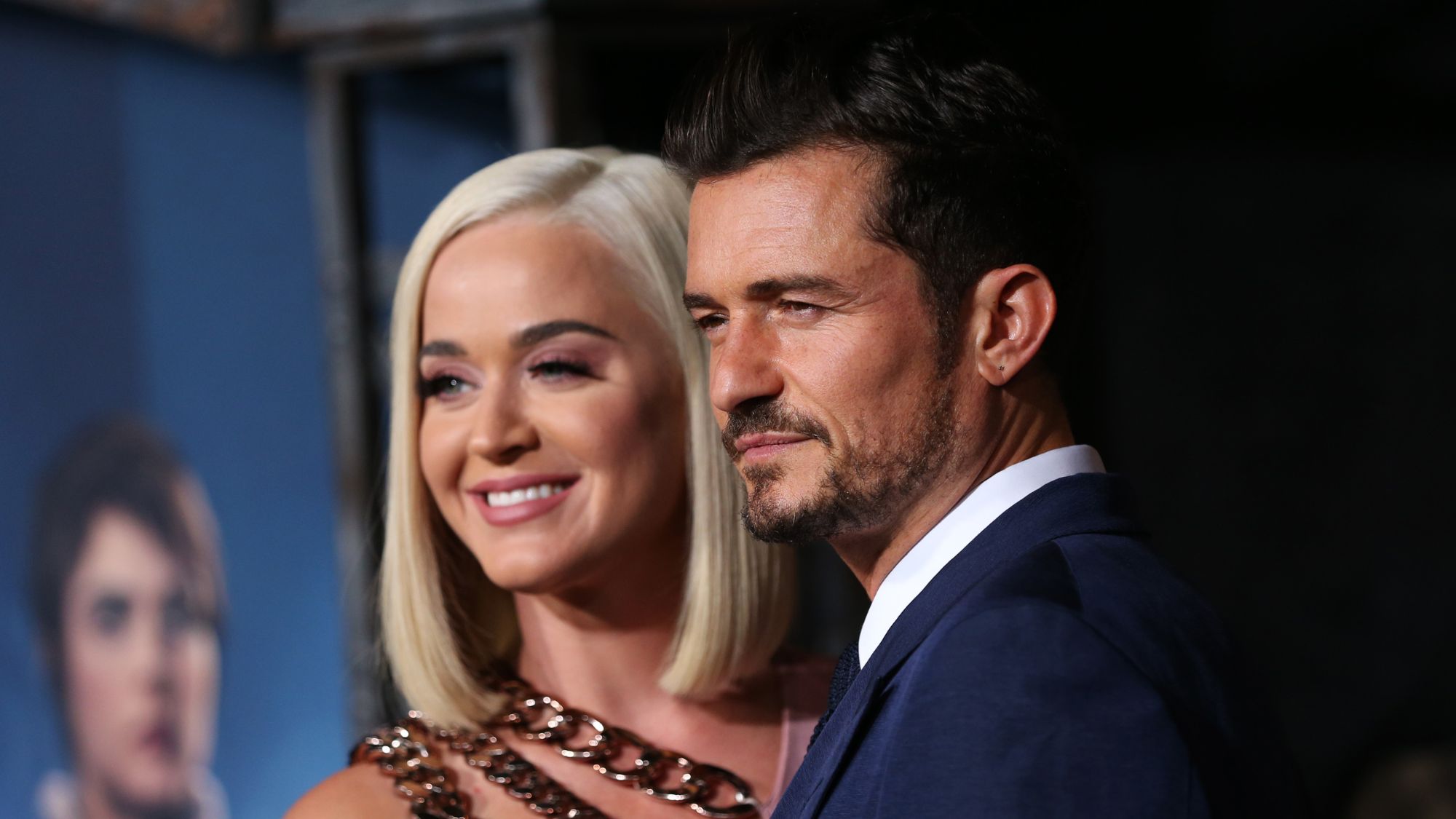 Katy Perry and Orlando Bloom attend the LA premiere of 'Carnival Row'