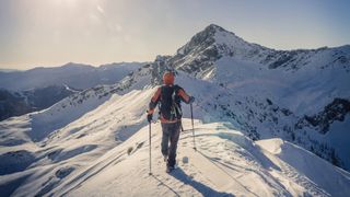 fastpacking in winter snow