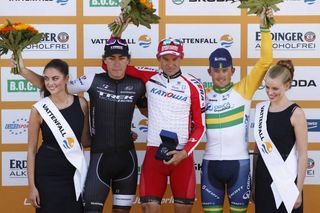 The 2014 Vattenfall Cyclassics podium