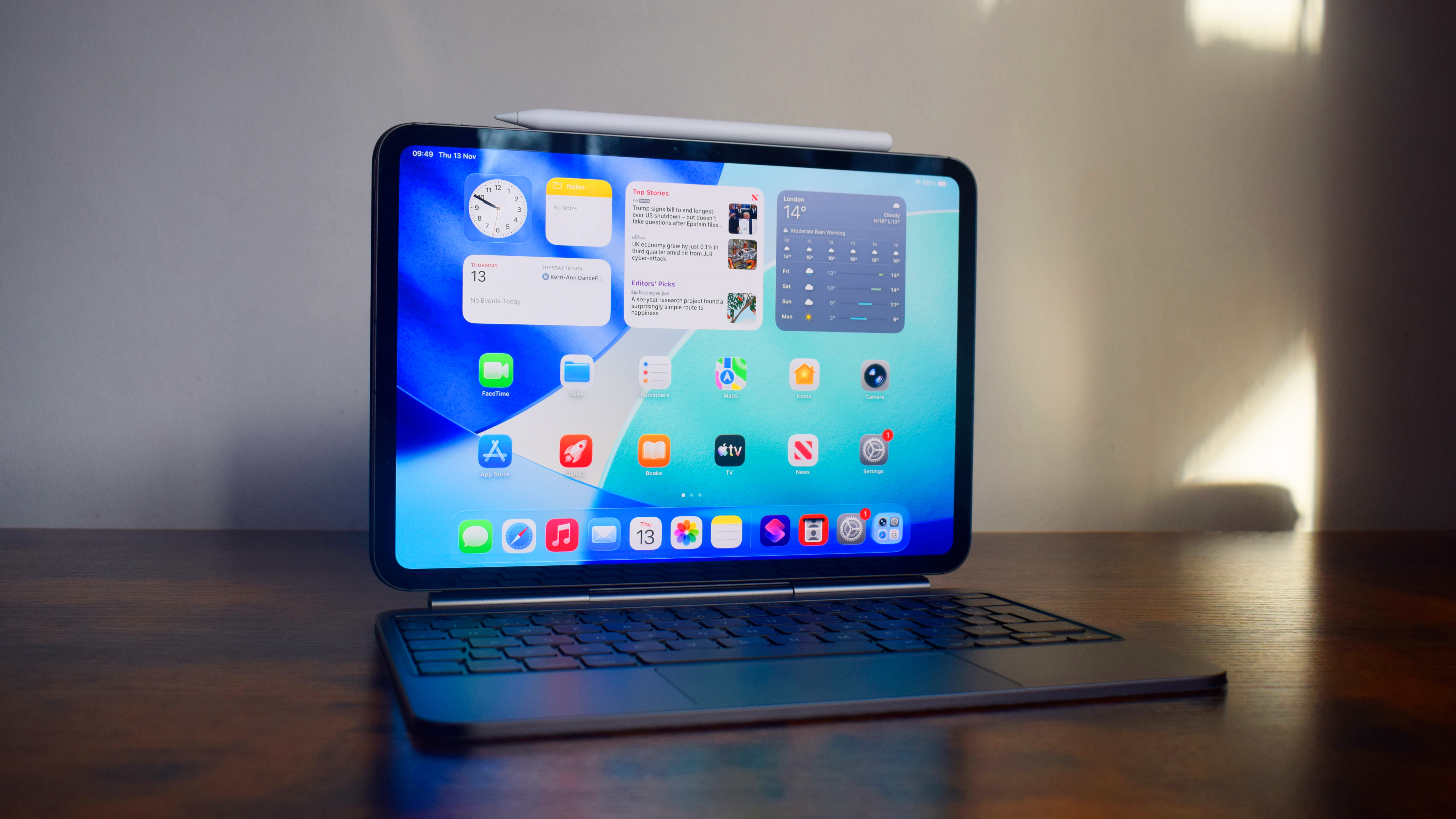 Apple M5 iPad Pro on a desk