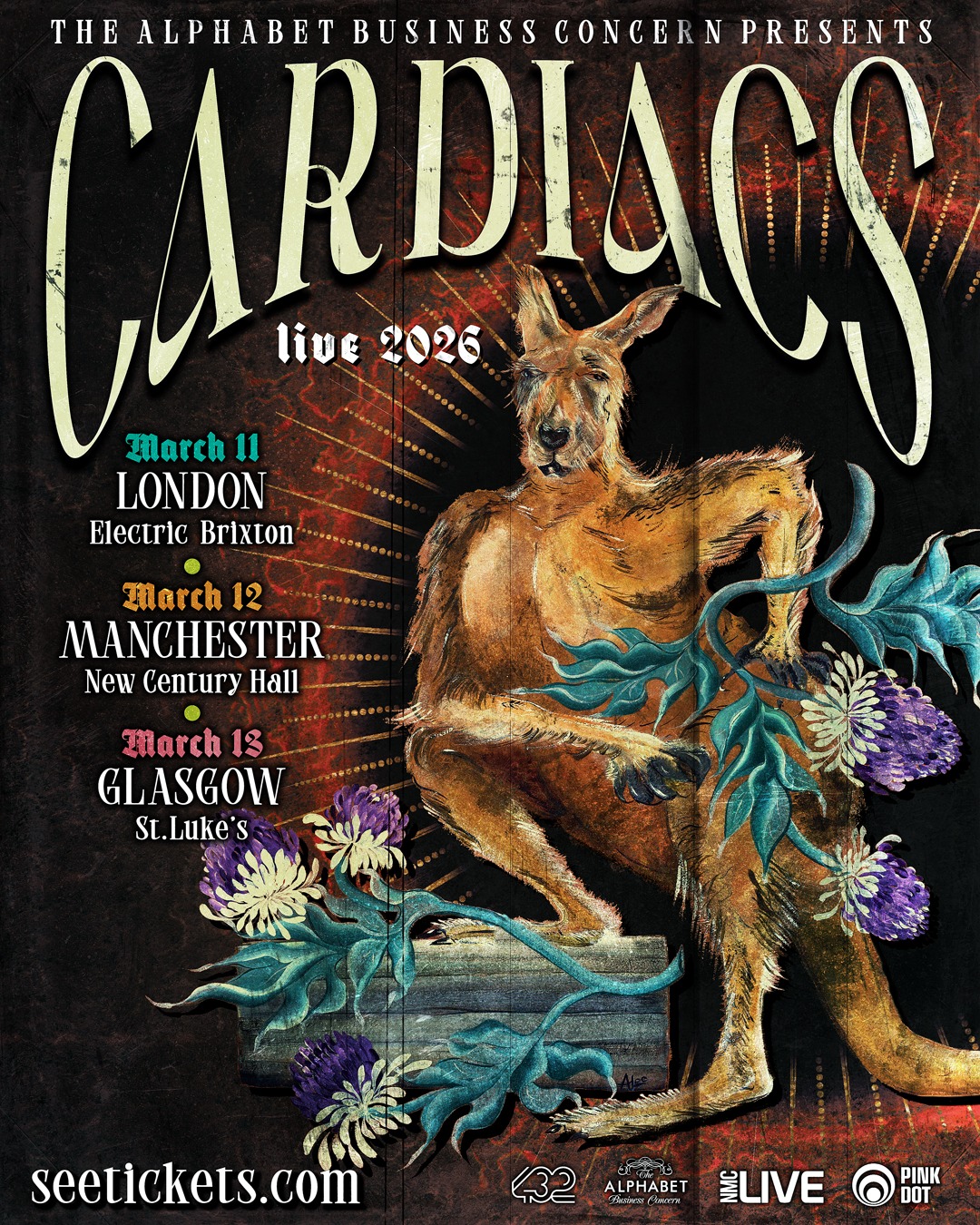 Cardiacs tour poster 2026
