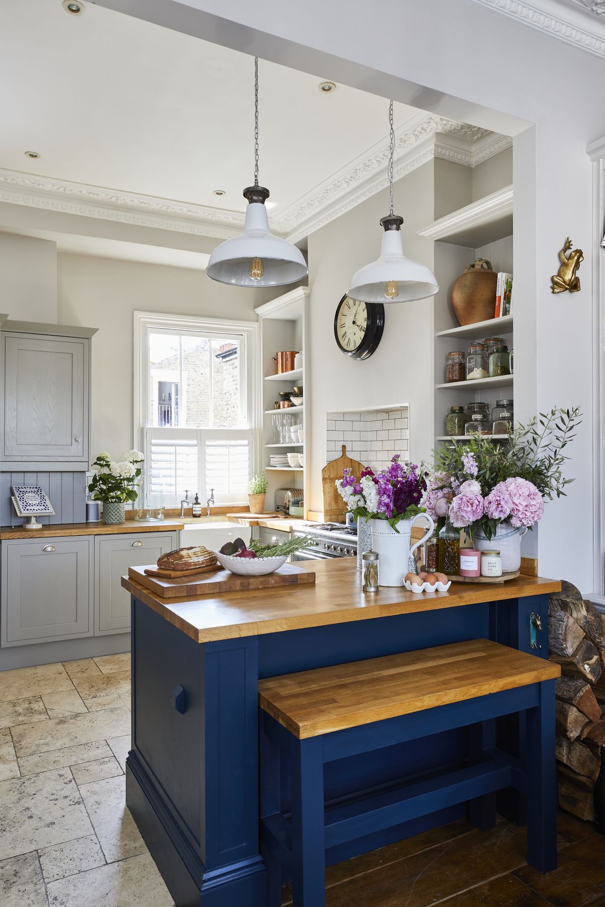 traditional-style kitchen build on a budget