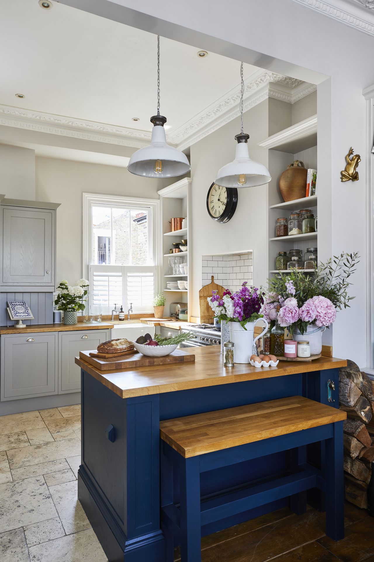 traditional-style kitchen build on a budget