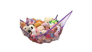 Dog toy storage ideas: MiniOwls hammock