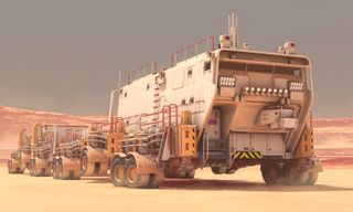Rustam Shaikhlislamov, from Russia, was one of the winners in the HP Mars Home Planet Rendering Challenge. They won for their Long Range Universal Platform as part of the MARS Multi-utility Vehicle as part of the 3D Modeling Challenge.