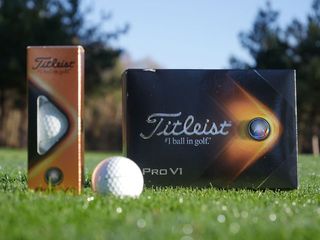titleist pro v1 ball and packaging