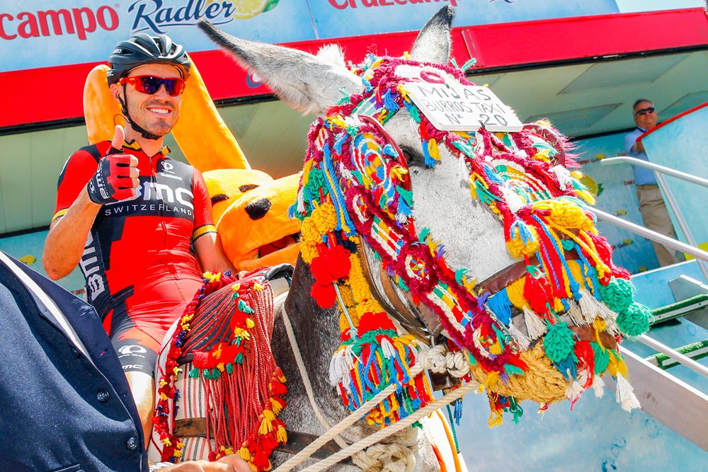 Samuel Sanchez (BMC Racing) at the start of stage 3