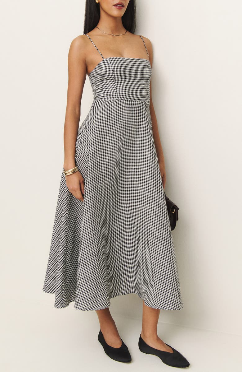 Monette Floral Linen Maxi Dress