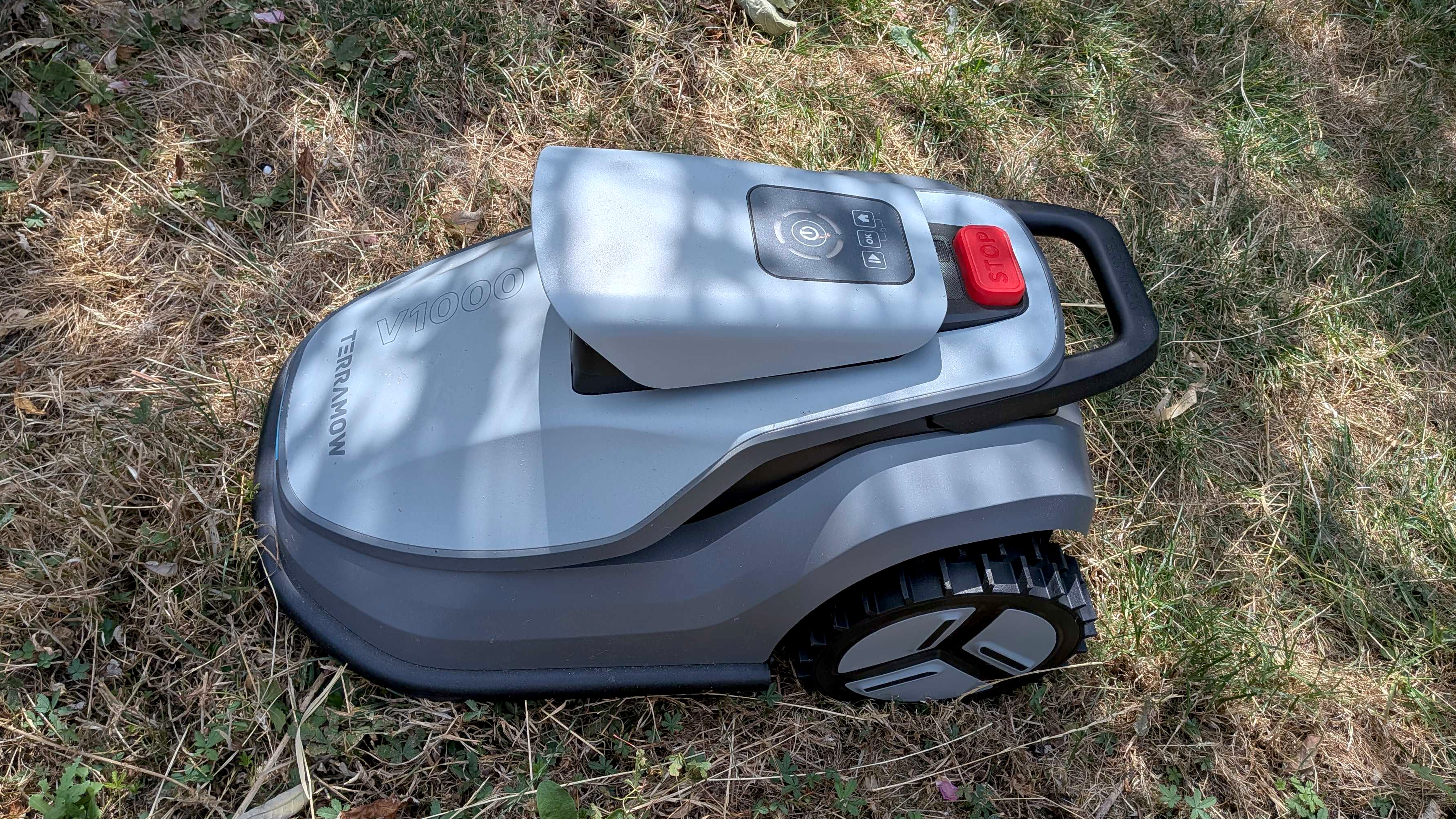 Terramow V1000 robot lawnmower on grass