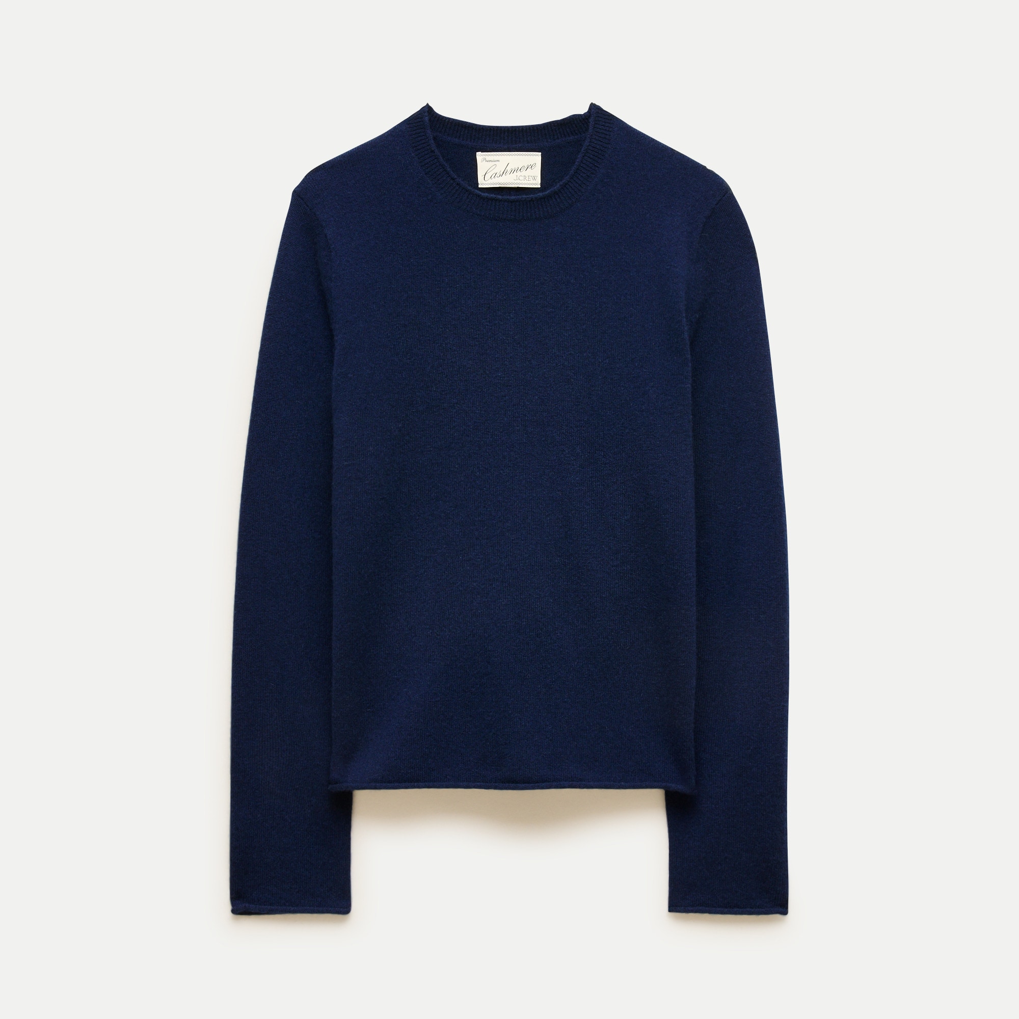 Rolled Cashmere Long-Sleeve T-Shirt
