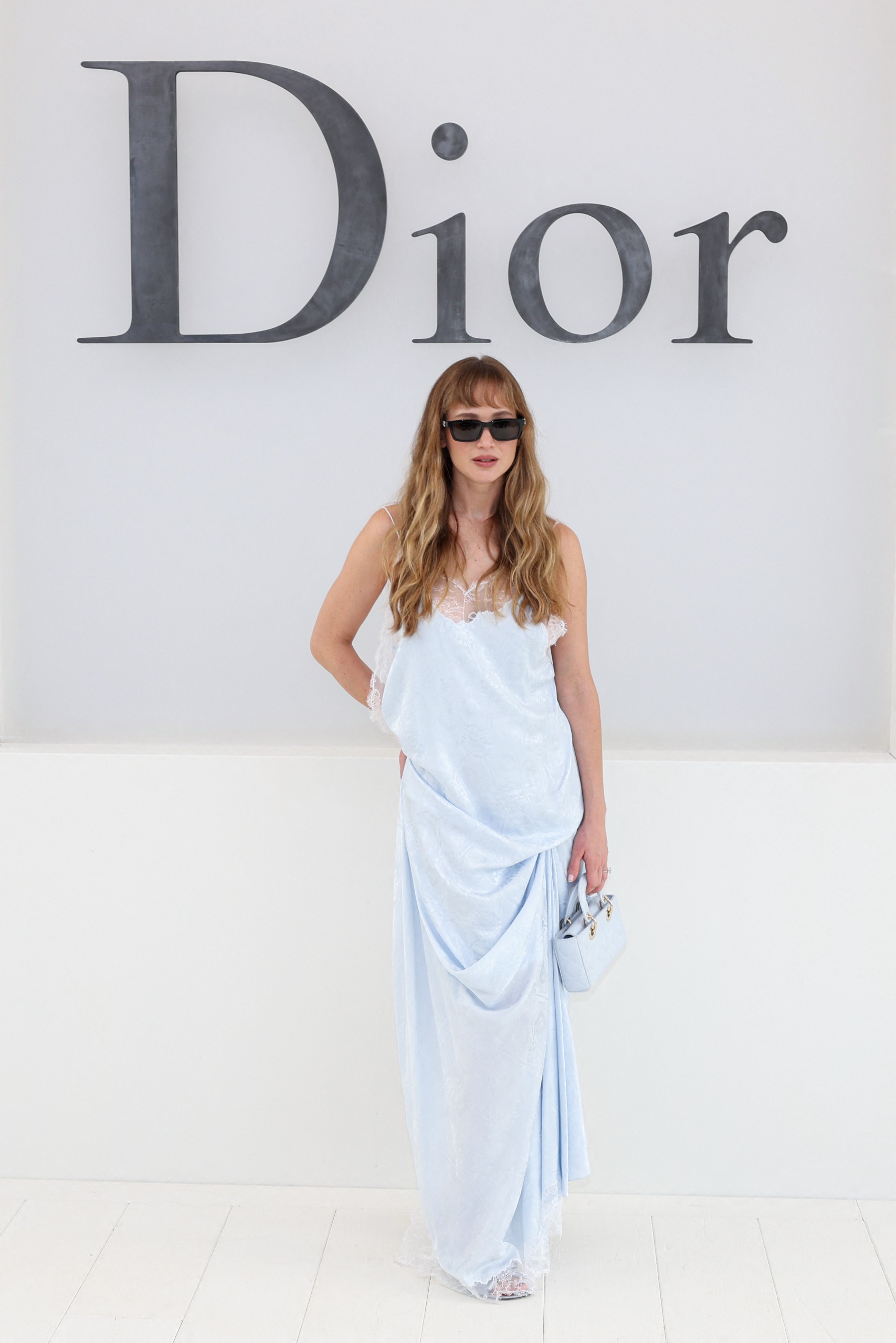 jennifer lawrence at the dior show.