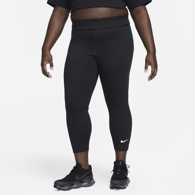 Nike Sportswear Classic Women's High-Waisted 7/8 Leggings (plus Size) - Black/sail - Size 0x