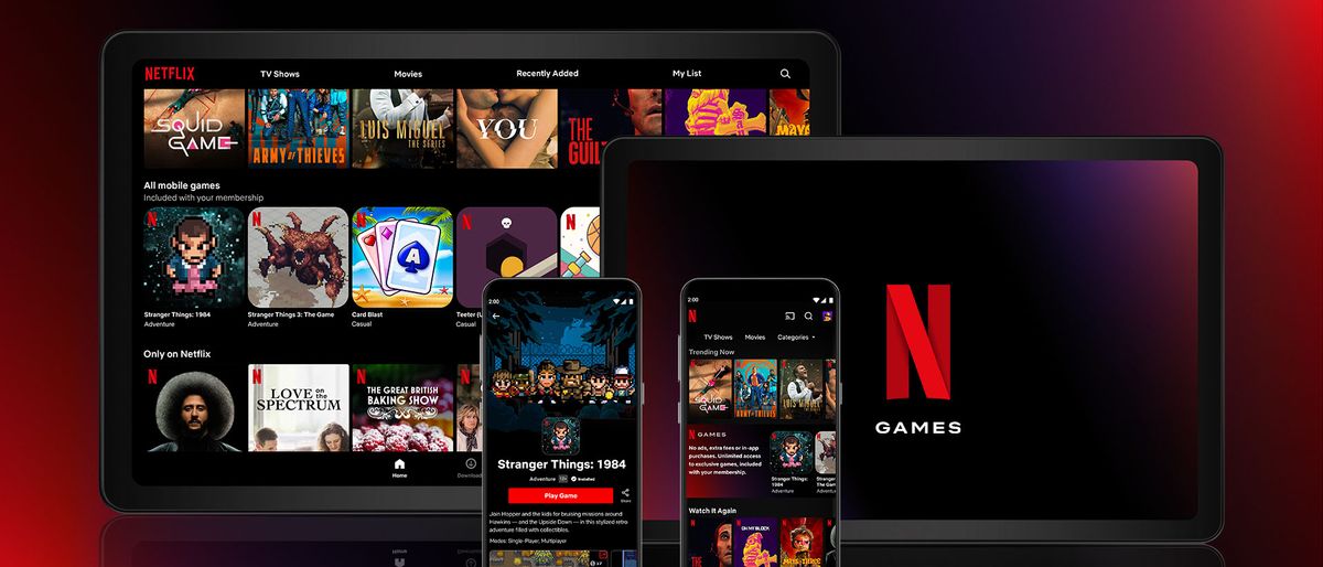 Netflix mobile gaming promotional poster