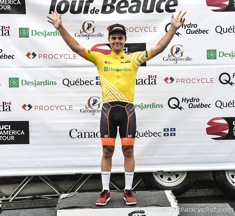 Race leader Alec Cowan (Silber Pro Cycling)