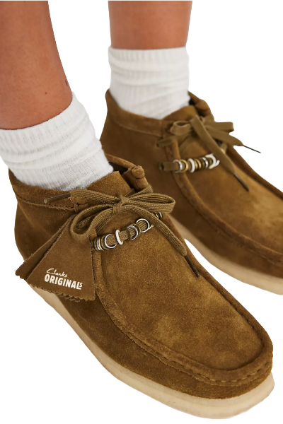 Free People, Clarks Wallabee Boots