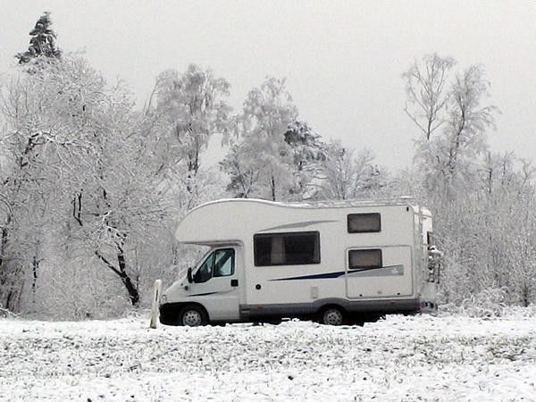 It was a snowy drive