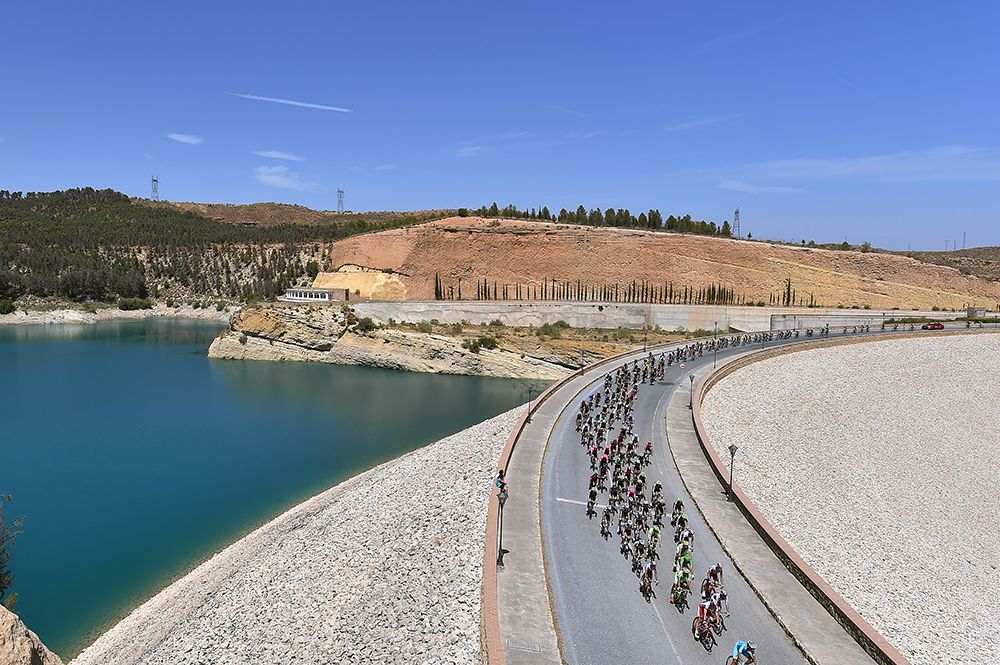 The temperatures were high on stage 7