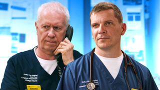 An image of Casualty favourites Charlie and Max together.