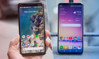Google Pixel 2 XL (left) and LG V30 (right)