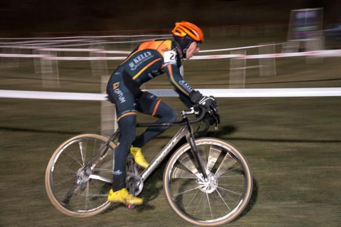 Kerry Werner of Optum heads for the finish.