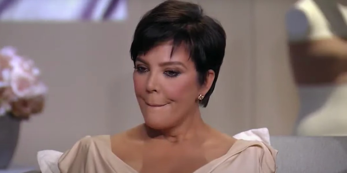 Kris Jenner looking uncomfortable KUWTK reunion