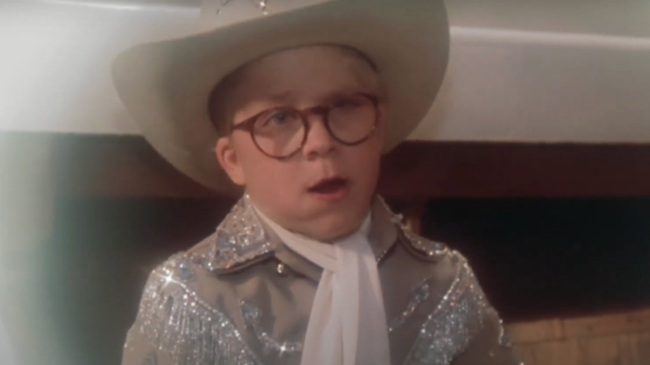 Scene from a crazy dream sequence in A Christmas Story