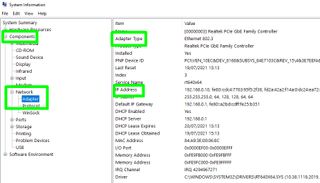 how to check pc specs in Windows 10 - adapter specs