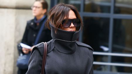 Victoria Beckham is seen on November 13, 2024 in Paris, France