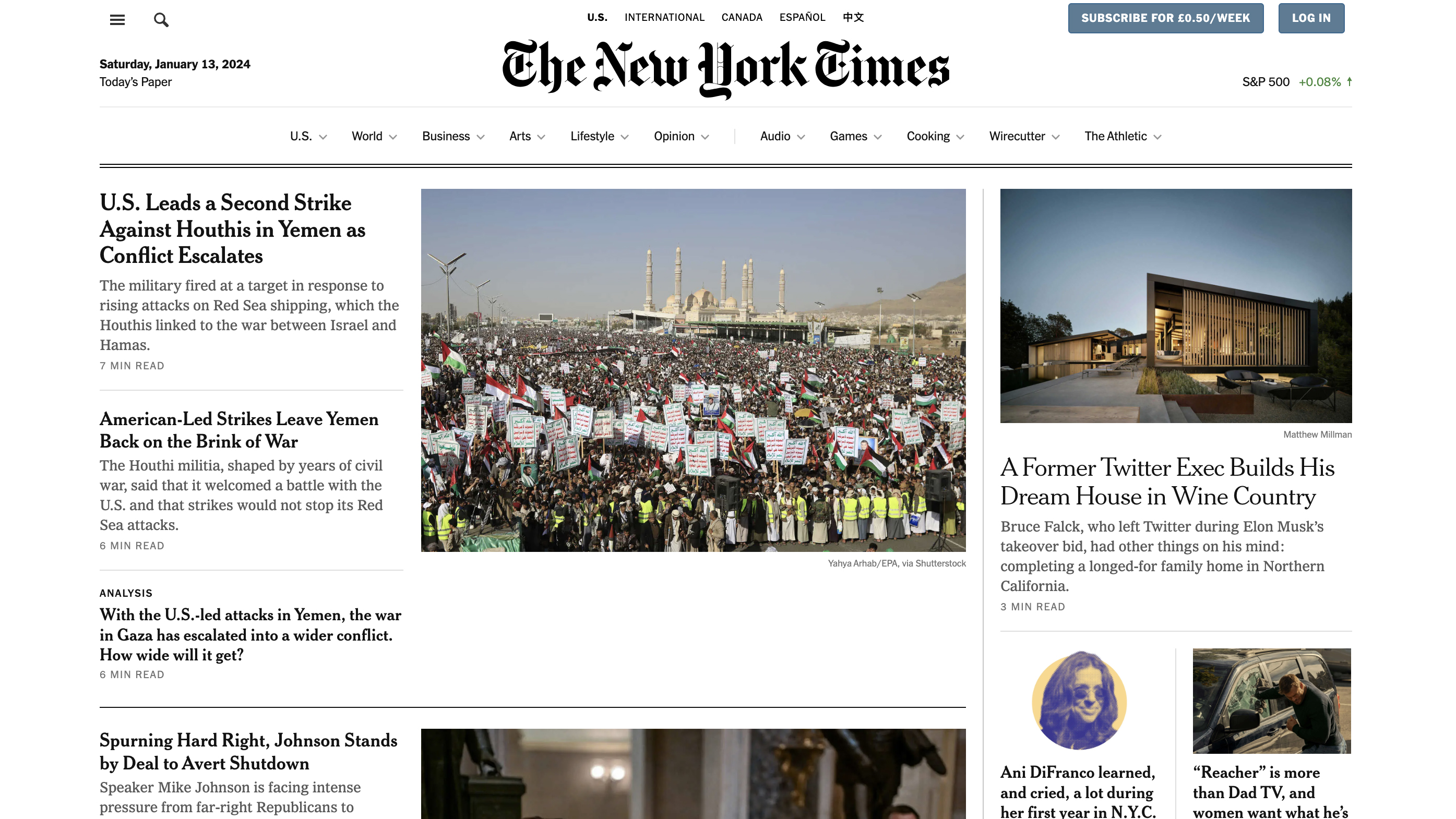 The New York Times website