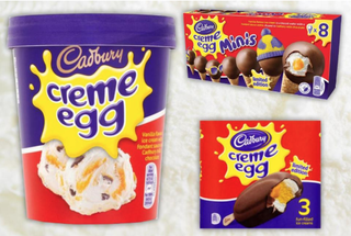 cadbury's creme egg ice cream
