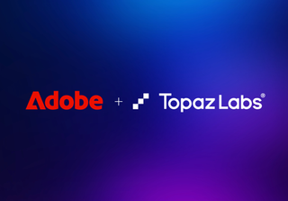 Adobe and Topaz Labs logos
