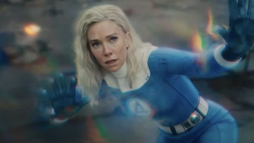 Vanessa Kirby&#039;s Sue Storm using her force field powers in The Fantastic Four: First Steps