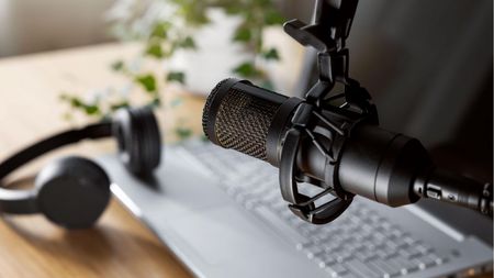 Podcast recording equipment 