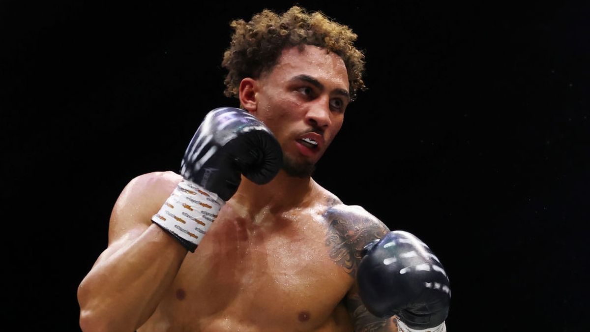 Ben Whittaker looks on during the Light Heavyweight fight between Ben Whittaker and Khalid Graidia ahead of the Whittaker vs Arenyeka live stream 